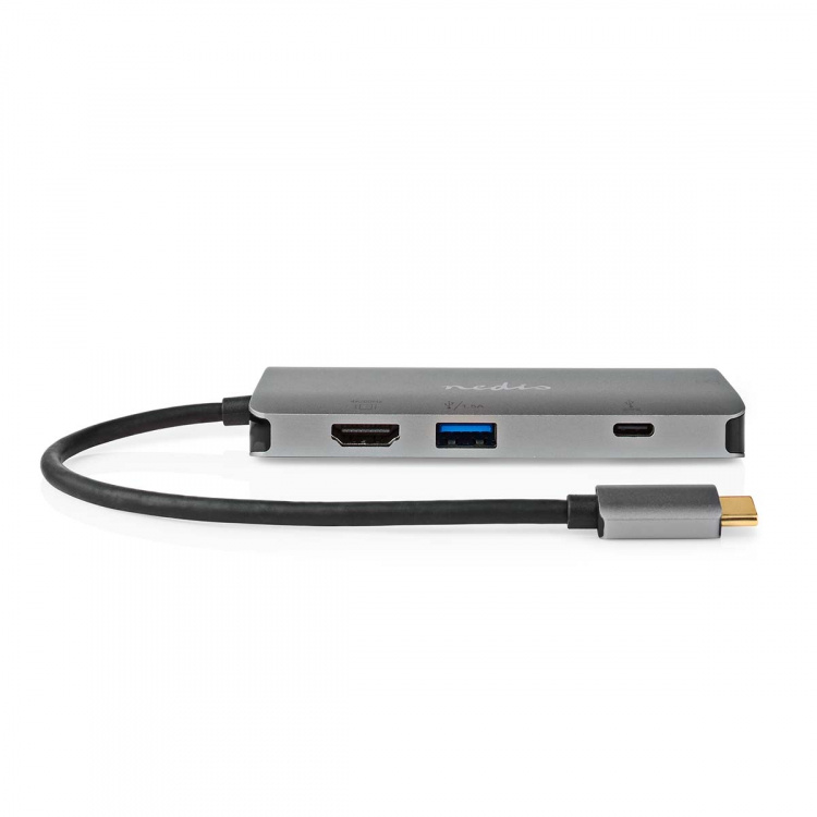 Nedis USB Multi-Port Adapter | 7-in-1 | USB 3.2 Gen 1 | USB-C™ Male | HDMI™ Output / Micro SD / RJ45 Female / SD / USB-C™ Female / 3x USB-A Female | 5 Gbps | 0.20 m | Rond | Verguld | PVC | Antraciet | Doos Nedis USB Multi-Port Adapter | 7-in-1 | USB 3.2 Gen 1 | USB-C™ Male | HDMI™ Output / Micro SD / RJ45 Female / SD / USB-C™ Female / 3x USB-A Female | 5 Gbps | 0.20 m | Rond | Verguld | PVC | Antraciet | Doos