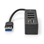 Nedis USB-Hub | USB-A Male | 3x USB A Female | 5-Poorts poort(en) | USB 3.2 Gen 1 | USB Gevoed | 5 Gbps | SD & MicroSD Nedis USB-Hub | USB-A Male | 3x USB A Female | 5-Poorts poort(en) | USB 3.2 Gen 1 | USB Gevoed | 5 Gbps | SD & MicroSD