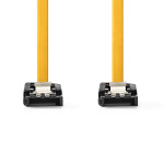 Nedis SATA Kabel | 6 Gbps | SATA 7-Pins Female | SATA 7-Pins Female | Vernikkeld | 0.50 m | Plat | PVC | Geel | Doos