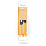 Nedis SATA Kabel | 6 Gbps | SATA 7-Pins Female | SATA 7-Pins Female | Vernikkeld | 0.50 m | Plat | PVC | Geel | Doos