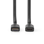 Nedis Ultra High Speed ​​HDMI™-Kabel | HDMI™ Connector | HDMI™ Output | 8K@60Hz | 48 Gbps | 2.00 m | Rond | 7.9 mm | Zwart | Doos