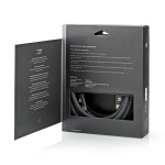 Nedis Ultra High Speed ​​HDMI™-Kabel | HDMI™ Connector | HDMI™ Connector | 8K@60Hz | 48 Gbps | 5.00 m | Rond | 6.7 mm | Gun Metal Grijs | Cover Window Box