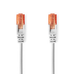 Nedis CAT6 Netwerkkabel | RJ45 Male | RJ45 Male | U/UTP | 20.0 m | Rond | PVC | Grijs | Label