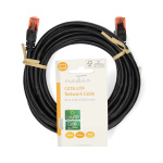 Nedis CAT6 Netwerkkabel | RJ45 Male | RJ45 Male | U/UTP | 5.00 m | Rond | PVC | Zwart | Label Nedis CAT6 Netwerkkabel | RJ45 Male | RJ45 Male | U/UTP | 5.00 m | Rond | PVC | Zwart | Label