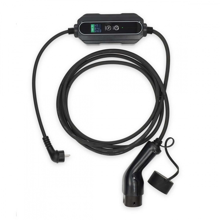 Nedis Draagbare oplader voor elektrische voertuigen | AT-N05V3V3-F 3G1.5 | 1380 / 2300 / 3680 W | 6 / 8 / 10 / 13 / 16 A | 1 Phase | 5.00 m | Zwart | Gift Box Nedis Draagbare oplader voor elektrische voertuigen | AT-N05V3V3-F 3G1.5 | 1380 / 2300 / 3680 W | 6 / 8 / 10 / 13 / 16 A | 1 Phase | 5.00 m | Zwart | Gift Box