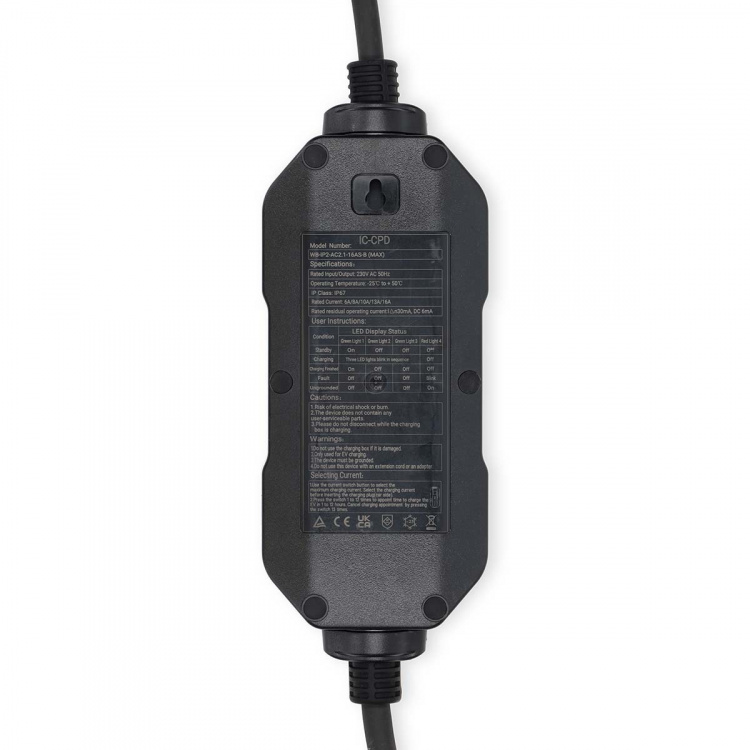 Nedis Draagbare oplader voor elektrische voertuigen | AT-N05V3V3-F 3G1.5 | 1380 / 2300 / 3680 W | 6 / 8 / 10 / 13 / 16 A | 1 Phase | 5.00 m | Zwart | Gift Box Nedis Draagbare oplader voor elektrische voertuigen | AT-N05V3V3-F 3G1.5 | 1380 / 2300 / 3680 W | 6 / 8 / 10 / 13 / 16 A | 1 Phase | 5.00 m | Zwart | Gift Box