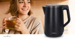 Nedis Waterkoker | 1.5 l | Kunststof | Zwart | 360 graden draaibaar | Verborgen verwarmingselement | Strix®-controller | Droogkookbeveiliging