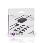 Nedis Notebook-Adapter | GaN | 100 W | 5 / 9 / 12 / 15 / 20 V DC | 3.0 / 5.0 A | Gebruikt voor: Notebook / Smartphone / Tablet | Euro / Type-C (CEE 7/16)