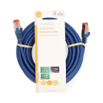 Nedis CAT6 Netwerkkabel | RJ45 Male | RJ45 Male | S/FTP | 10.0 m | Rond | LSZH | Blauw | Label Nedis CAT6 Netwerkkabel | RJ45 Male | RJ45 Male | S/FTP | 10.0 m | Rond | LSZH | Blauw | Label