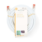 Nedis CAT6 Netwerkkabel | RJ45 Male | RJ45 Male | S/FTP | 15.0 m | Rond | LSZH | Wit | Label