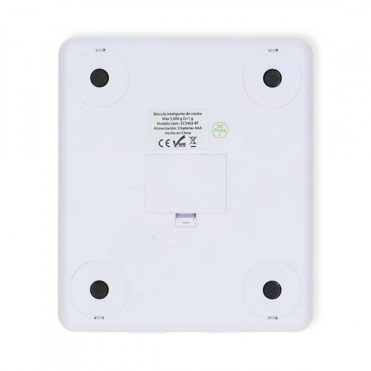 Nedis SmartLife-keukenweegschaal | Bluetooth® | Glas / Kunststof | Wit Nedis SmartLife-keukenweegschaal | Bluetooth® | Glas / Kunststof | Wit