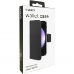 Celly Wally Wallet Case Galaxy S23 FE Svart