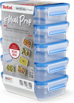 Tefal MasterSeal MealPrep förvaringsbehållare, 5 x 0,8 L