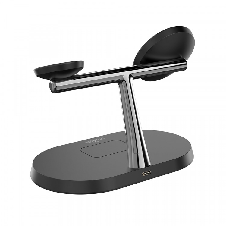 Maxlife MXWC-03 - 3-in-1 draadloos oplaadstation, 15W, zwart