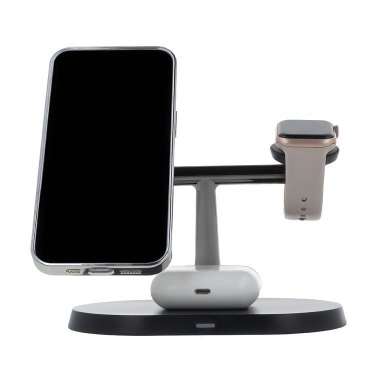 Maxlife MXWC-03 - 3-in-1 draadloos oplaadstation, 15W, zwart