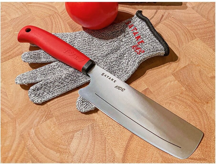 Satake Kids kniv och skärhandske