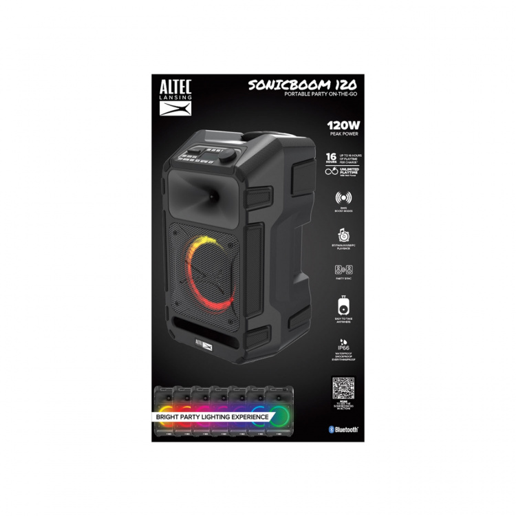 Altec Lansing Speaker IMT9000 SonicBoom100 Partyspeaker Black Altec Lansing Speaker IMT9000 SonicBoom100 Partyspeaker Black