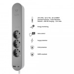 Hombli Smart Power Strip 3-way Grey USB-C & USB-A Hombli Smart Power Strip 3-way Grey USB-C & USB-A