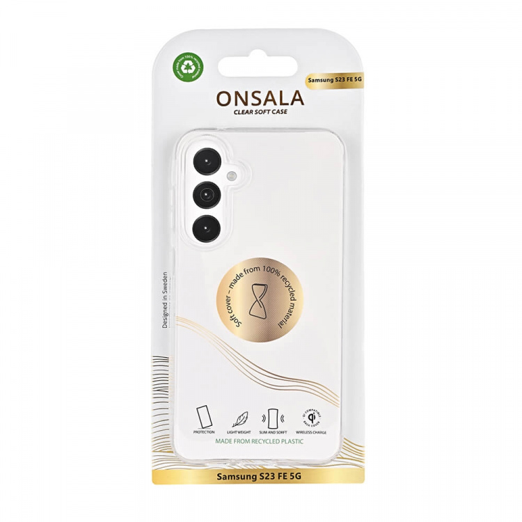 Onsala Mobilskal Återvunnen TPU Transparent - Samsung S23 FE 5G Onsala Mobilskal Återvunnen TPU Transparent - Samsung S23 FE 5G