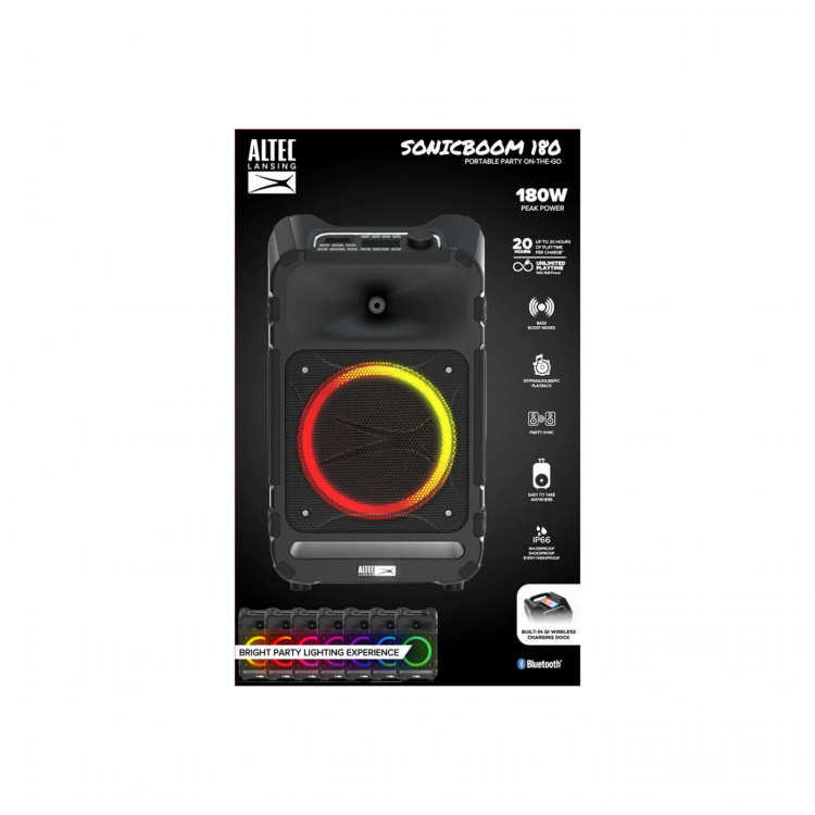 Altec Lansing Speaker IMT9100 SonicBoom150 Partyspeaker Black Altec Lansing Speaker IMT9100 SonicBoom150 Partyspeaker Black