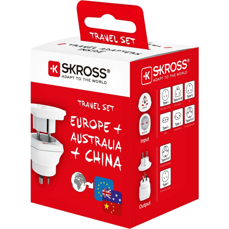 SKROSS El-Adapter Combo World -> Australien/Kina