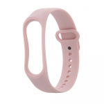 Siliconen polsband voor Xiaomi Mi Band 3 / 4, Poederroze Siliconen polsband voor Xiaomi Mi Band 3 / 4, Poederroze
