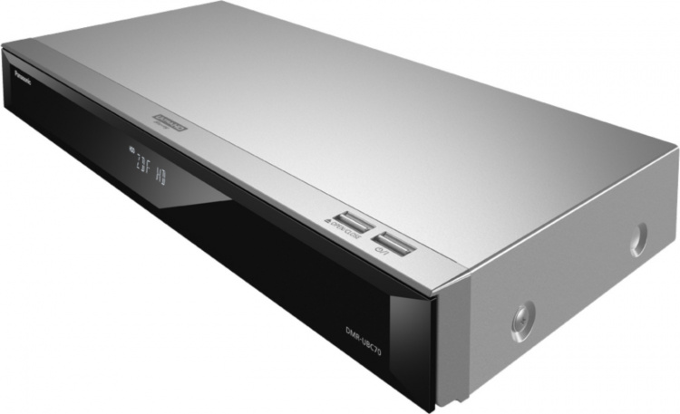 Panasonic DMR-UBC70EGS 4K UHD-uppskalande Blu-ray-spelare och 500 GB HD-set-top-box, silver