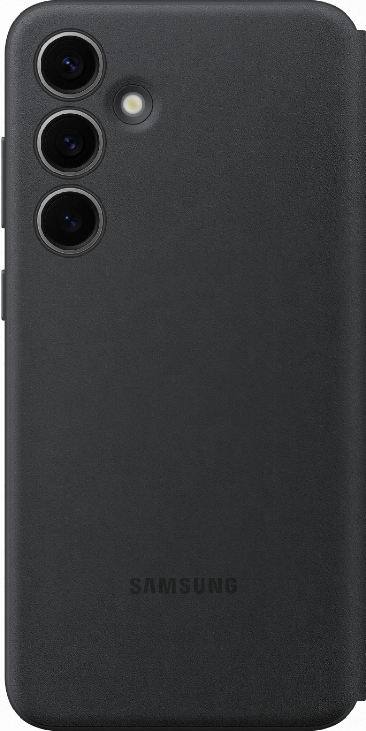 Samsung Galaxy S24+ Clear View plånboksfodral, svart