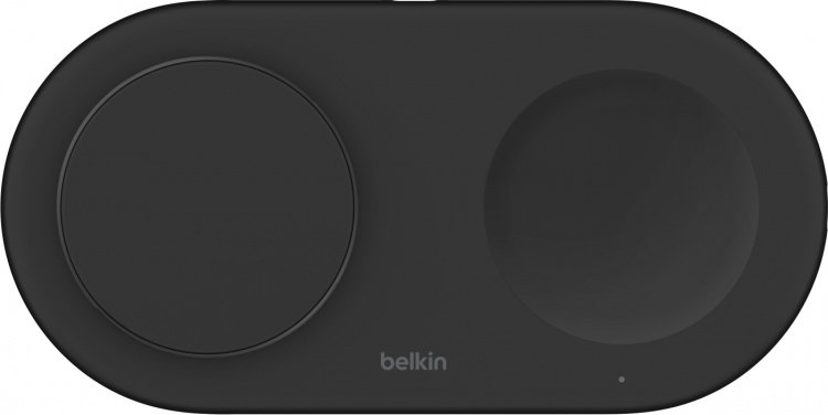 Belkin BoostCharge Pro 2-i-1 Qi2 laddningsplatta, svart