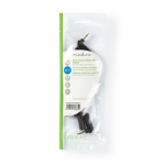 Nedis Stereo-Audioadapter | 3,5 mm Male | 3,5 mm Female | Vernikkeld | 90° Gehoekt | Metaal | Zwart | 10 Stuks | Polybag Nedis Stereo-Audioadapter | 3,5 mm Male | 3,5 mm Female | Vernikkeld | 90° Gehoekt | Metaal | Zwart | 10 Stuks | Polybag
