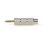 Nedis Stereo-Audioadapter | 3,5 mm Male | 6,35 mm Female | Verguld | Recht | Metaal | Goud / Metaal | 1 Stuks | Cover Window Box