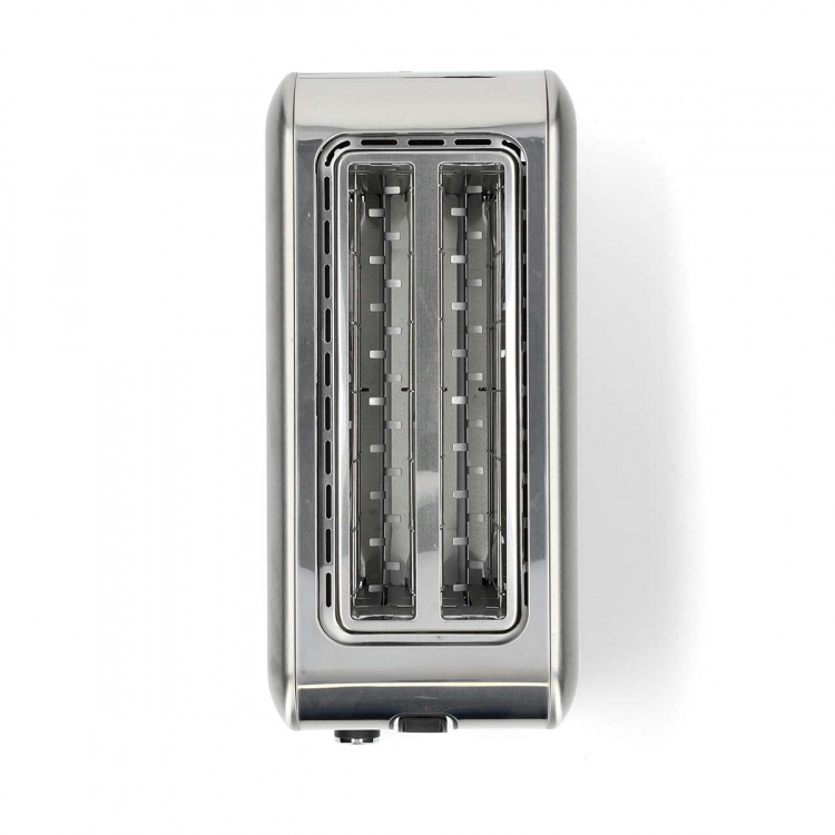 Nedis Broodrooster | 4 Sneetjes Brood | 2 Lange Sleuven | Bruining niveaus: 7 | Ontdooifunctie | Aluminium / Zilver