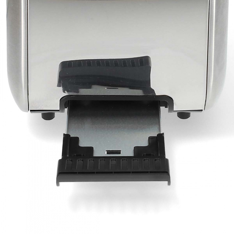 Nedis Broodrooster | 4 Sneetjes Brood | 2 Lange Sleuven | Bruining niveaus: 7 | Ontdooifunctie | Aluminium / Zilver