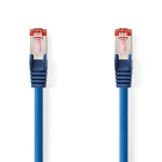 Nedis CAT6 Netwerkkabel | RJ45 Male | RJ45 Male | S/FTP | 15.0 m | Rond | LSZH | Blauw | Label