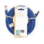 Nedis CAT6 Netwerkkabel | RJ45 Male | RJ45 Male | S/FTP | 15.0 m | Rond | LSZH | Blauw | Label