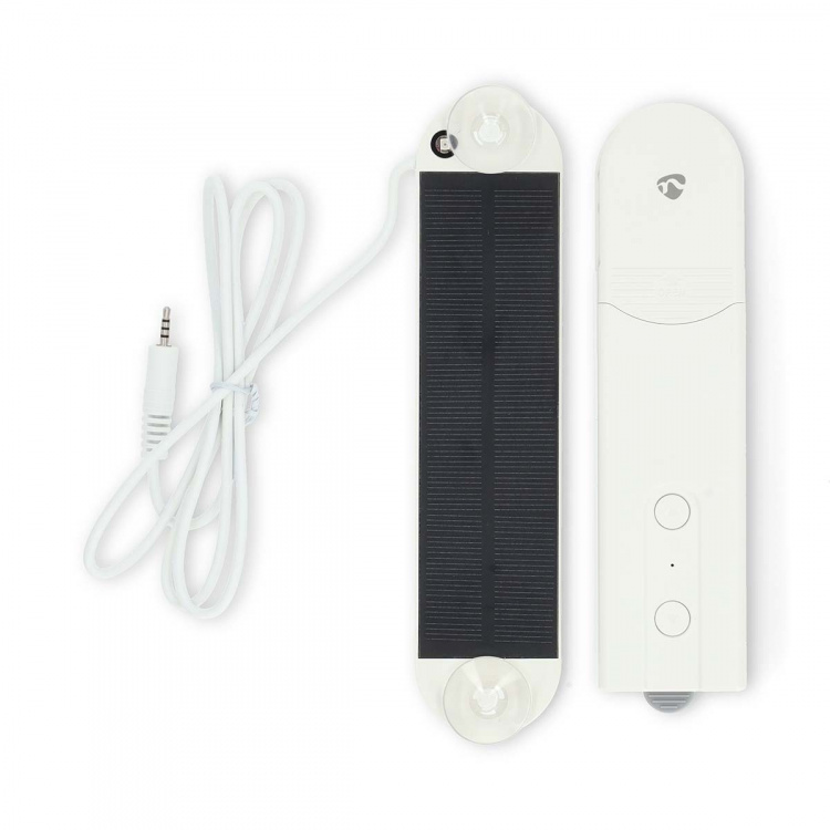 Nedis SmartLife Gordijnrobot | Kabelsysteem | Paneelgordijnen / Rolgordijnen / Vouwgordijnen | Netvoeding / Solar Powered | 2000 mAh | Bluetooth® | Wit