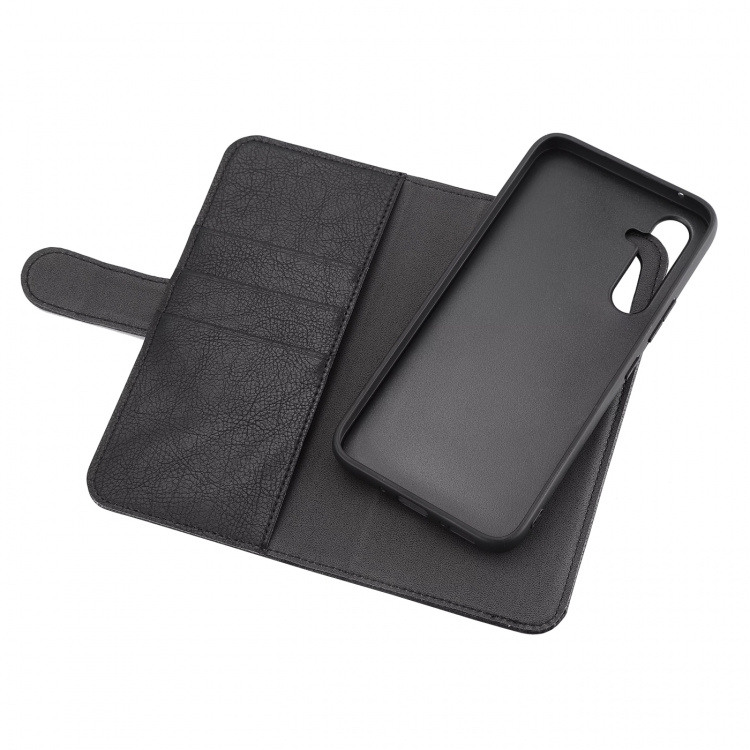 Essentials Samsung Galaxy A54 5G PU wallet, detachable, black