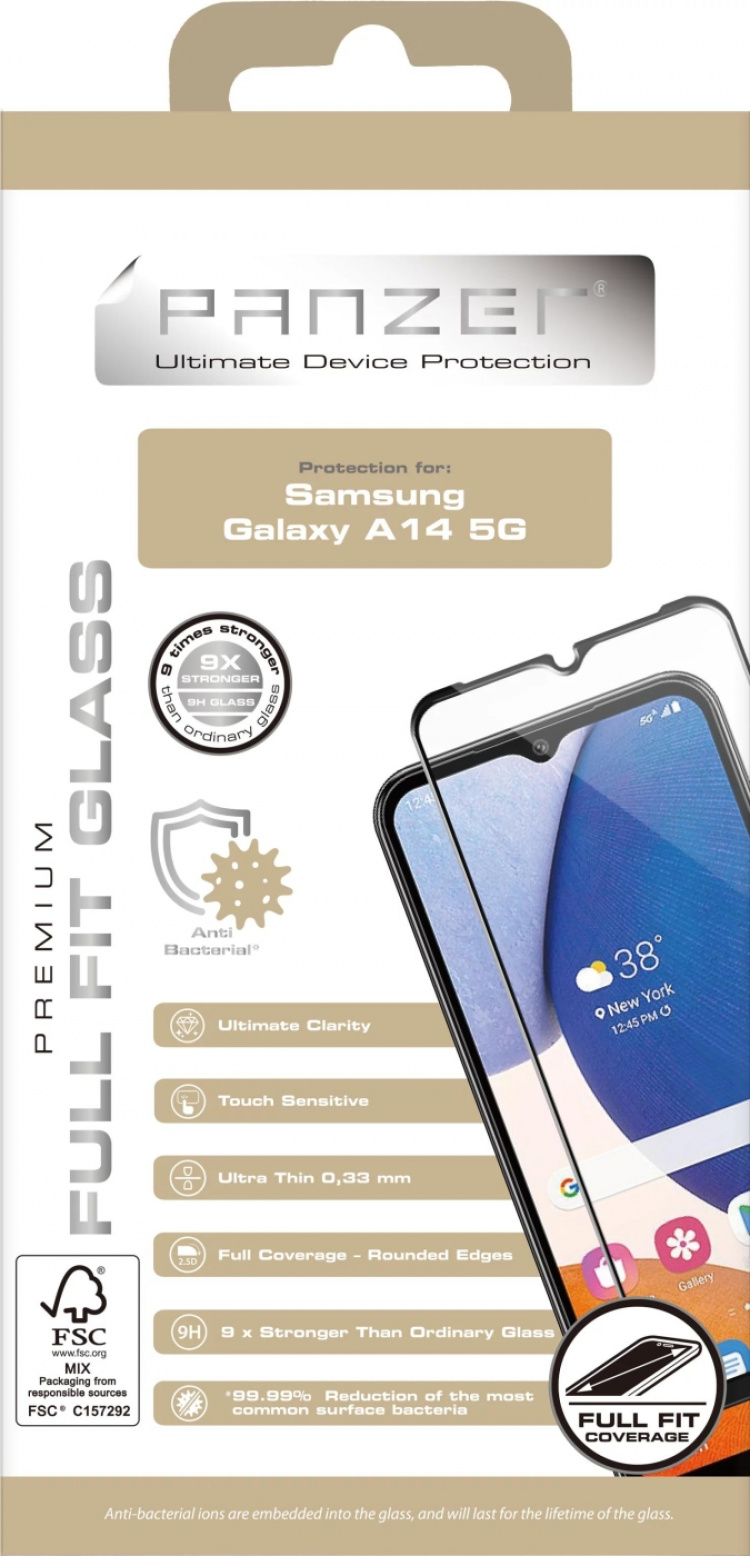 panzer Samsung Galaxy A14 5G Full-fit Glass Black