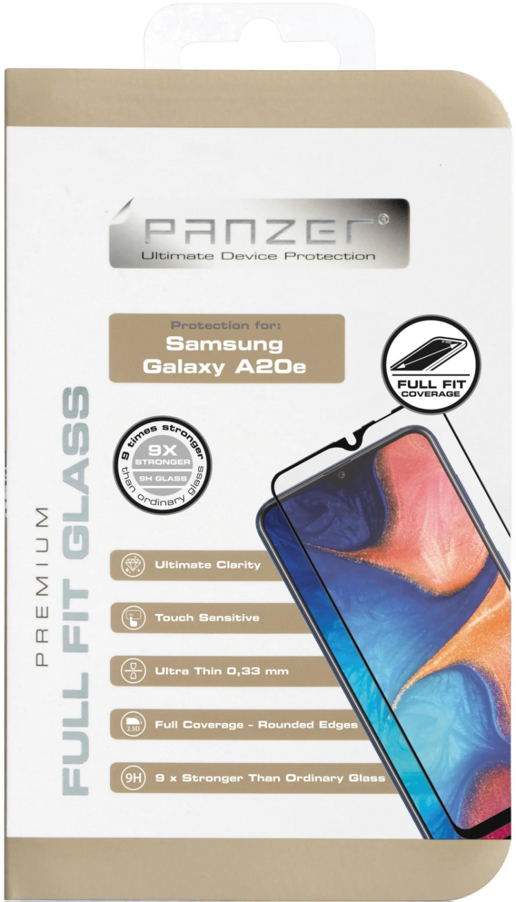 panzer Samsung Galaxy A20e, Full-Fit Glass, Black panzer Samsung Galaxy A20e, Full-Fit Glass, Black