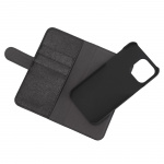 Essentials iPhone 14 Pro Max PU wall,detach,3 card,Black