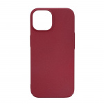 Essentials iPhone 15 sand bursted back cover, burgundy