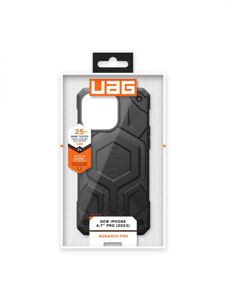 Urban Armor Gear iPhone 15 Pro Max Monarch Pro - Carbon Fiber