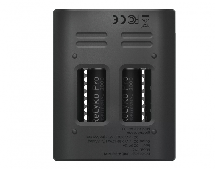 GP ReCyko Pro Oplader USB w/4xAA 2000mAh (PB)