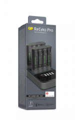 GP Pro Charger 2pcs w/charg.st.+ 8xAA Photoflash (PB)