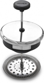 Aerolatte presspanna, stål, 1,0L