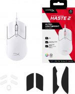 HyperX Pulsefire Haste 2 Gaming Mouse - gaming mouse, white