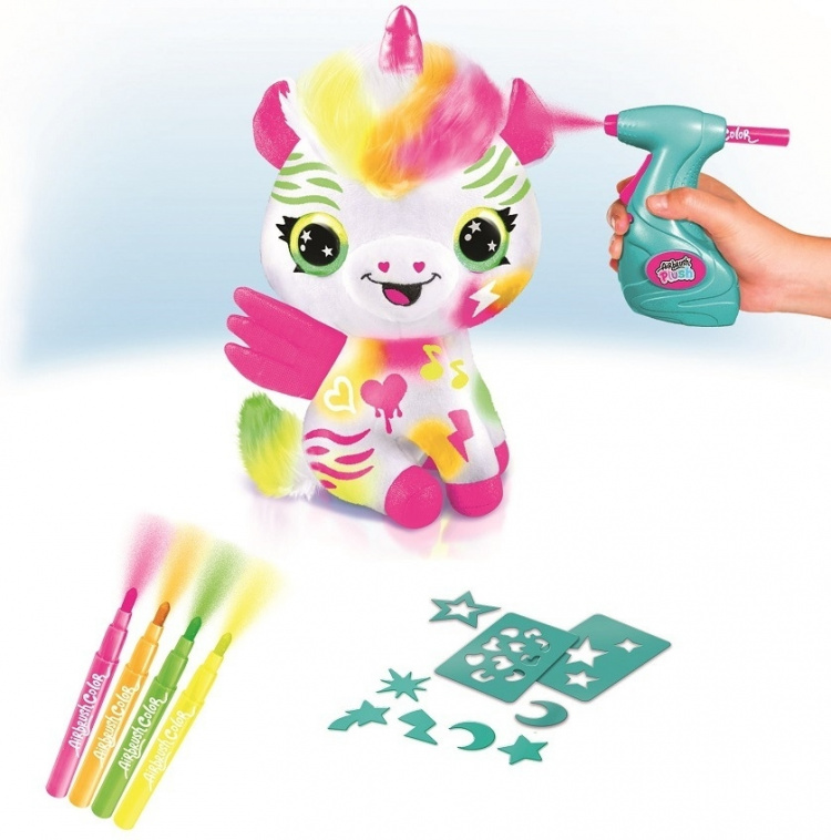 AIRBRUSH PLUSH Neon -plush toy, Unicorn