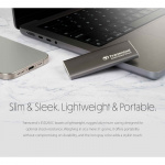Transcend Portabel SSD ESD256C USB-C 1TB 10Gbps (R1050/W950 Mb/s) Aluminium