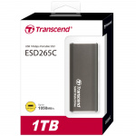Transcend Portabel SSD ESD256C USB-C 1TB 10Gbps (R1050/W950 Mb/s) Aluminium