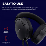 Trust GXT 489 Fayzo Gamingheadset Eco Svart